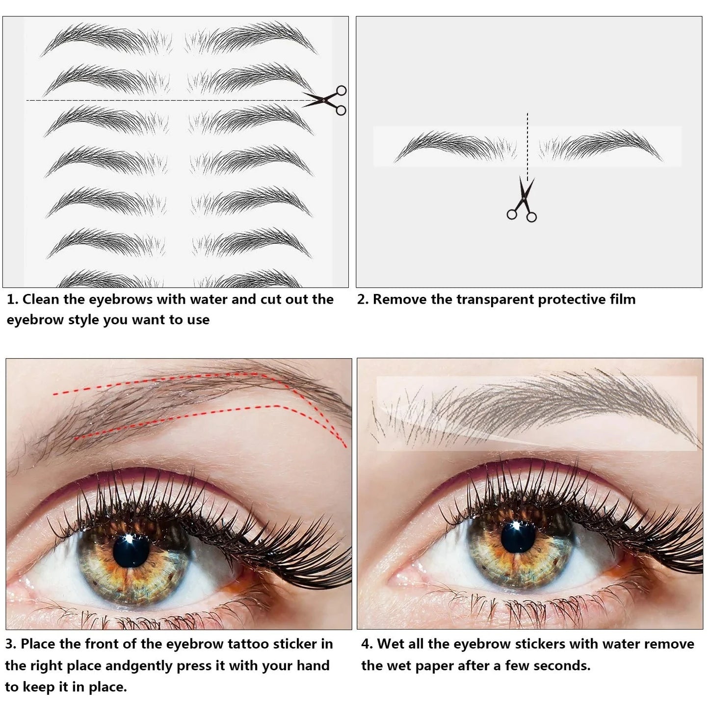 Hair-Like Eyebrow Waterproof Tattoo Transfer Eye Brow