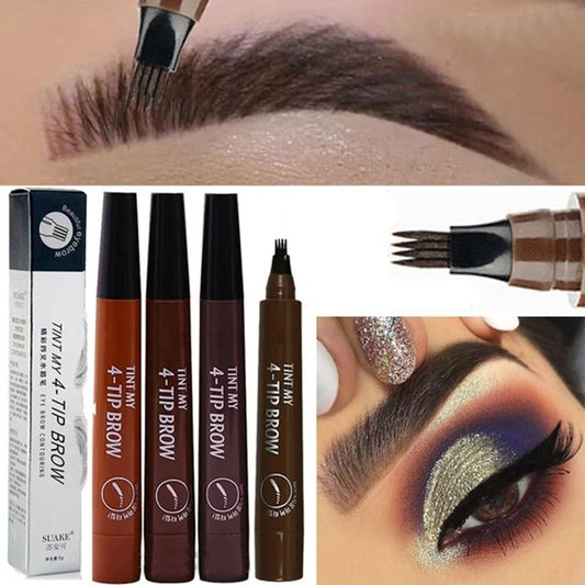 4 Splitted Head Eyebrow Pencil Long Last Smudge Proof