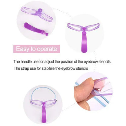 8 In 1 Reusable Eyebrow Stencil Tool