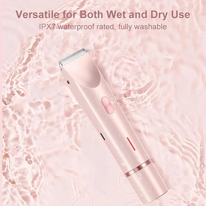 Painless Hair Removal 2 In 1 Body Trimmer Shaver For Sensitive Areas