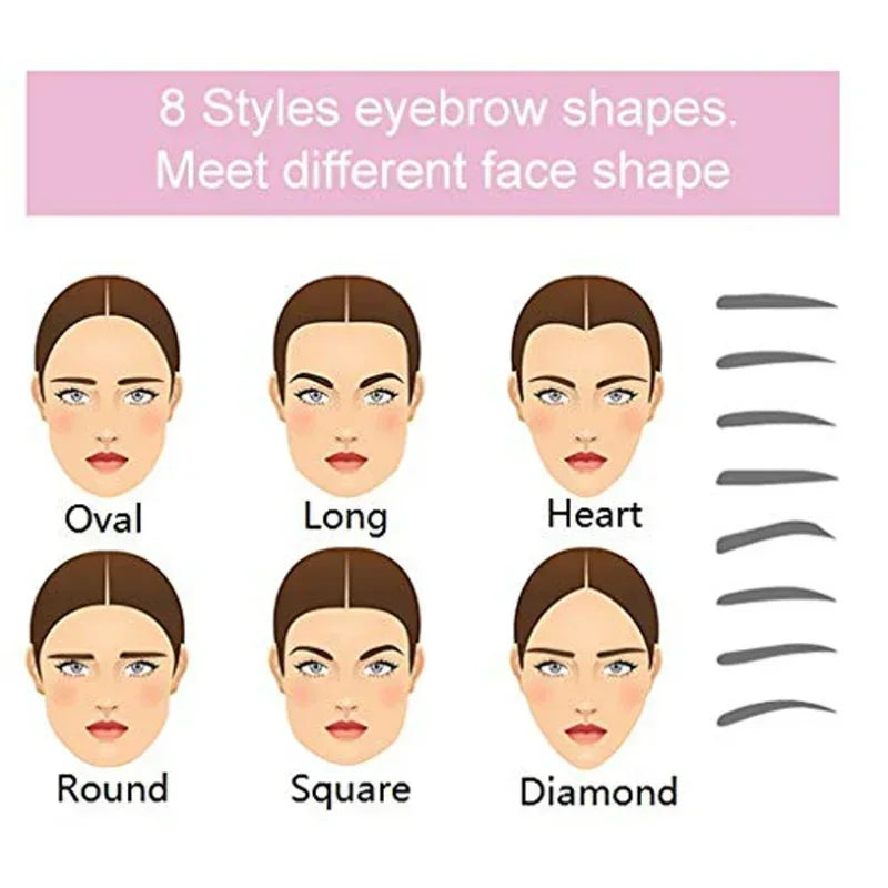 8 In 1 Reusable Eyebrow Stencil Tool