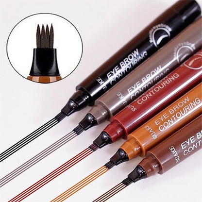 4 Splitted Head Eyebrow Pencil Long Last Smudge Proof