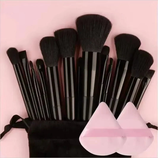 13pcs Makeup Brush Set with Cosmetic Makeup Sponge