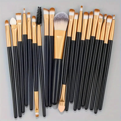 20Pcs Makeup Brush Set Eyeliner Brush Blending Brush