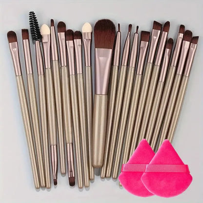 20Pcs Makeup Brush Set Eyeliner Brush Blending Brush