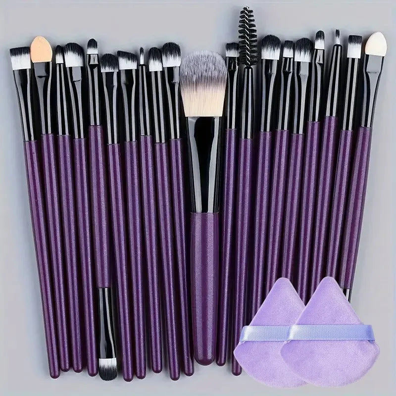 20Pcs Makeup Brush Set Eyeliner Brush Blending Brush