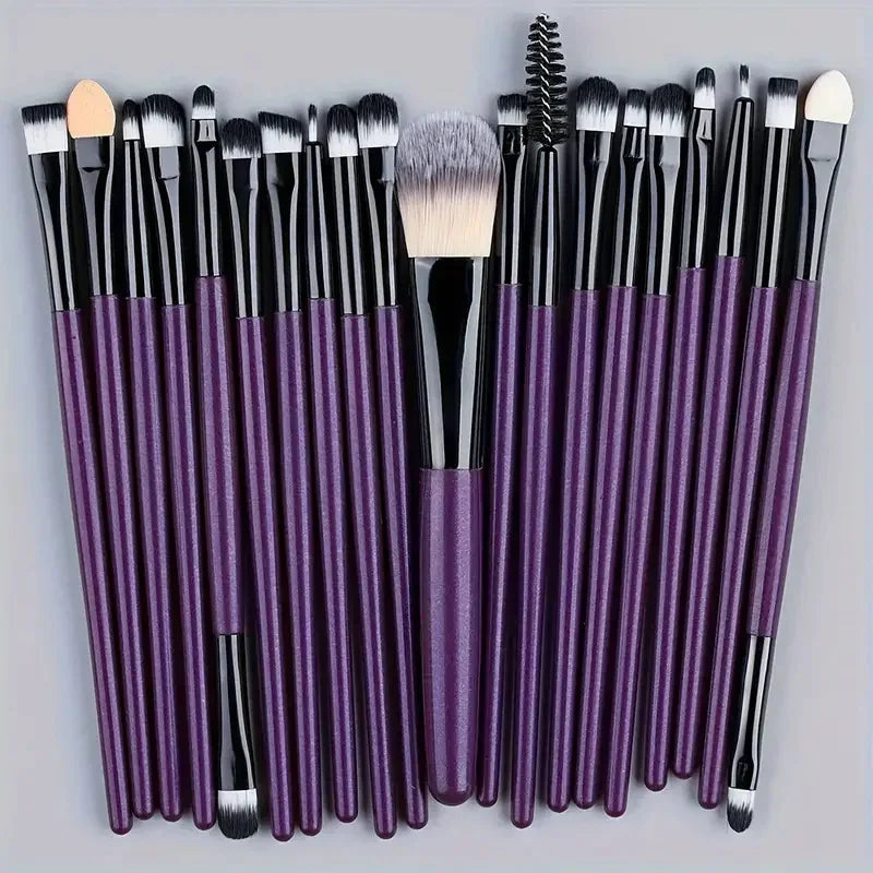 20Pcs Makeup Brush Set Eyeliner Brush Blending Brush