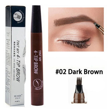 4 Splitted Head Eyebrow Pencil Long Last Smudge Proof