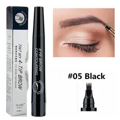 4 Splitted Head Eyebrow Pencil Long Last Smudge Proof